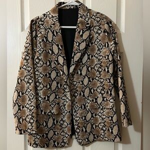 Shein snakeskin blazer